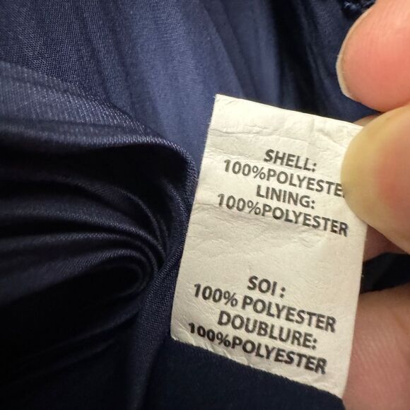 Ramy Brook Belted Long Sleeve Dress Navy - Picture 7 of 12